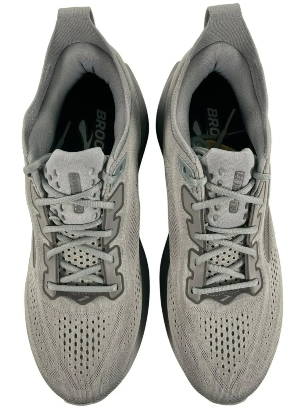 Brooks Glycerin 23 Running Shoes Grey Blackened Pearl Athletic Men's Size 12 NEW